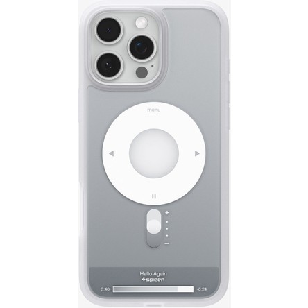 Spigen Apple iPhone 16 Pro ile Uyumlu ince MagSafe Kılıf Ultra Hybrid Sararmaya Dayanıklı DuraClear™ Hava Kanalı Teknolojisi™ Askeri Sınıf Koruma MagFit Classic Silver Tasarım Kapak - ACS08139