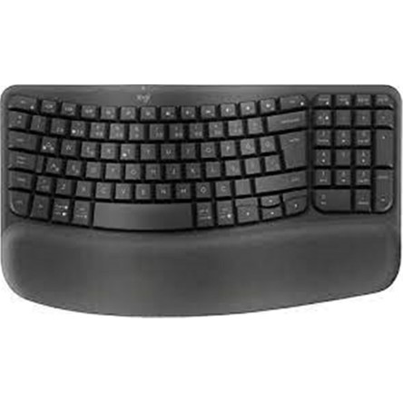 Logitech 920-012311 Wave Keys Kablosuz Türkçe Q Klavye Bluetooth Bağlantı ile Ev Ofis Kullanımı için Ergonomik