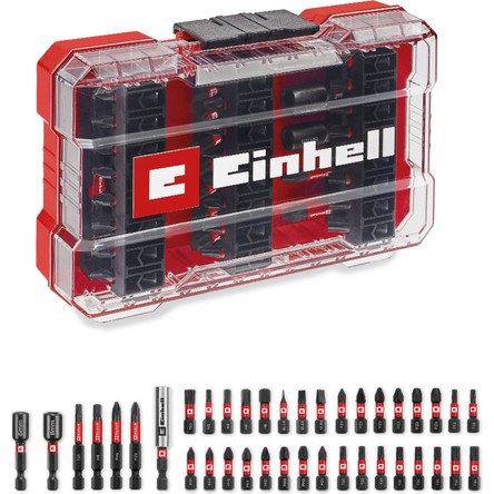 Einhell Orijinal Einhell M-CASE Darbeli Bit Seti – 39 Parça (25 mm Bitler, 50 mm Bitler, Altıgen Lokmalar, 60 mm Bit Tutucu ve Saklama Kutusu Dahil) - 49109210