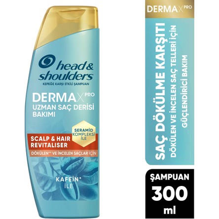 Head&Shoulders DermaXPRO Scalp & Hair Revitaliser Dökülme Şampuan Kafein ve Seramid ile 300ml