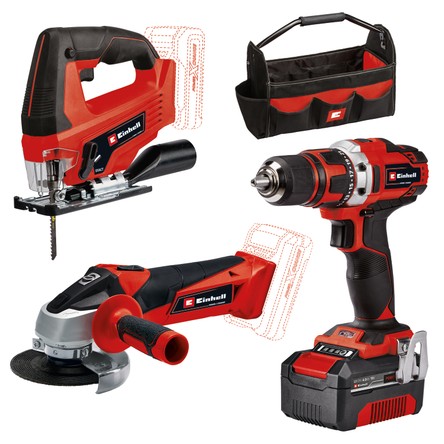 Einhell TE-TK 18/3 Li Kit Akülü Alet Seti 3 Parça 18 V 4,0 Ah Şarjlı Özellikli 4257241