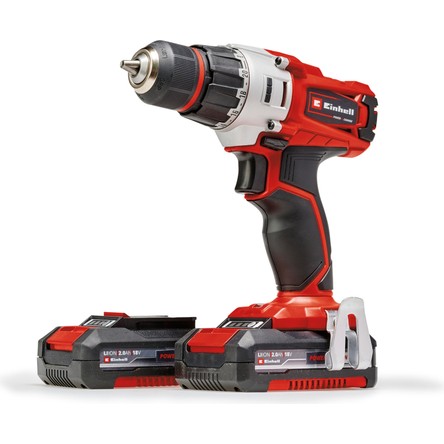 Einhell Akülü Vidalama TE-CD 18/2 Li (2x 2,0 Ah) Power X-Change (18 V, 44 Nm, 10 mm hızlı açılan mandren, 20 tork kademesi, 2 x 2.0 Ah akü ve şarj cihazı dahil) - 4514231