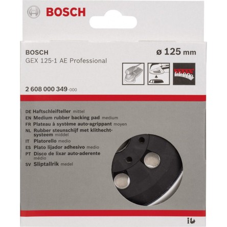 Bosch - Zımpara Tabanı - Yumuşak, 125 Mm