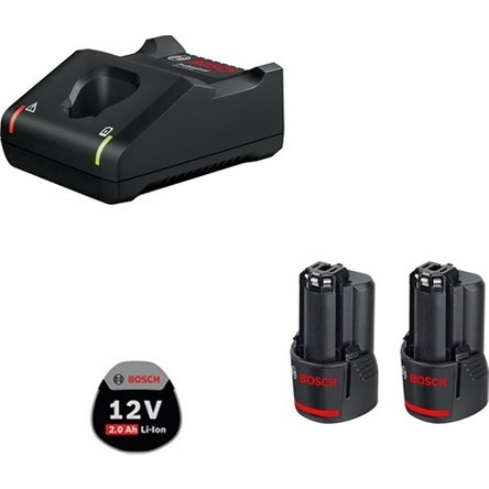 Bosch GAL Başlangıç Seti 12V-40 + 2 x GBA 2,0Ah Hızlı Şarj Cihazı