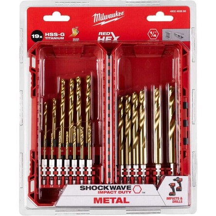 Milwaukee Metal Matkap Ucu Hex Girişli 19 Parça - 4932493866
