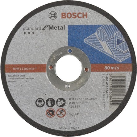Bosch 115*2,5mm Standard For Metal Düz - 2608603164