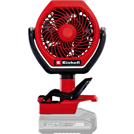 Einhell Akülü Vantilatör GC-CF 18/110 Li-Solo Power X-Change (18 V, kömürsüz, 3 hız ayarı, sonsuz ayarlanabilir, birçok montaj seçeneği, akü dahil değildir) - 3408061