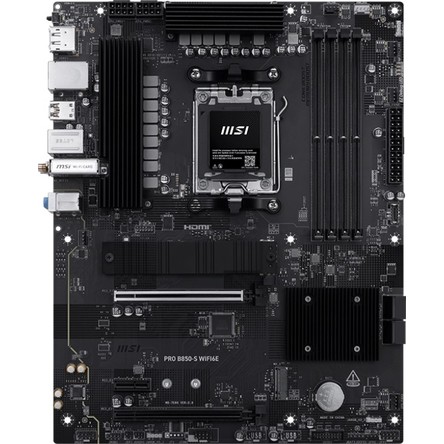 MSI Msı MB Pro B850-S WIFI6E Am5 Ddr5 8200MHZ(OC) HDMI Dp 2x M.2 USB 10GBS 2,5g Lan Wı-Fı 6e Atx