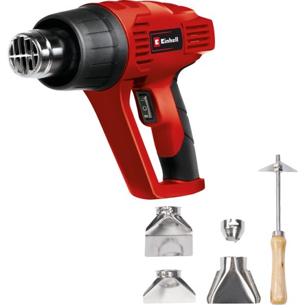 Einhell Sıcak Hava Tabancası TH-HA 2000/1 (2.000 W, 2 sıcaklık kademesi: 350°/550°, aşırı ısınma koruması, 4 başlık ve boya kazıyıcı dahil) - 4520179