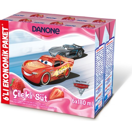 Danone Disney Çilekli Süt 6X180 ML
