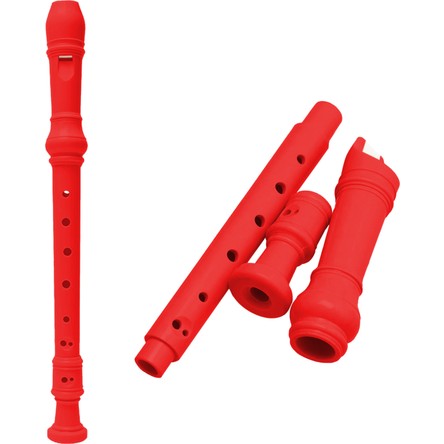 Jwin Jf-01 Blok Flüt - Kırmızı
