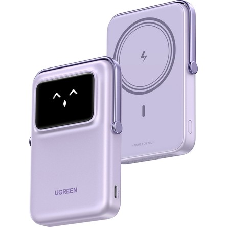 UGREEN Ugreen Uno Magsafe Wireless 10.000 mAh 20W Hızlı Şarj Mini Powerbank, Mor - 45328