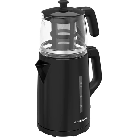 Grundig Tm 1520 S Siyah Çay Makinesi 0.8 Lt Cam Demlik