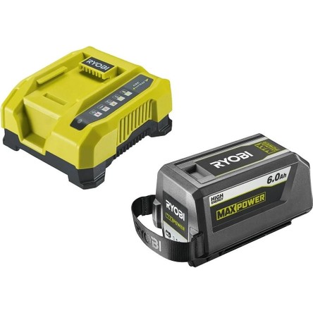 Ryobi RY36BK60B-160 36V 6.0AH Akü + Hızlı Şarj Cihazı (RY26B60B) (5133005977)
