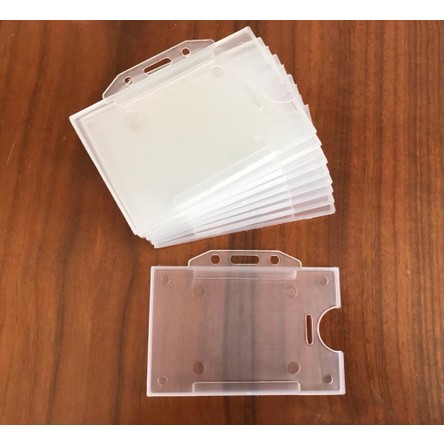 Nif Bilişim Personel Yaka Kartı Plastik Koruyucu Kartlık Kılıf kabı Yatay 10 Adet 85MM x 53MM Bu Ölçülerde Kart Sığar