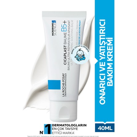 La Roche-Posay Cicaplast Baume B5+ Onarıcı ve Yatıştırıcı Bakım Krem 40 ml