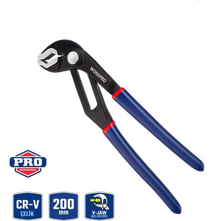Workpro WP231086 200MM Cr-V Profesyonel Ayarlı Düğmeli Fort Pense