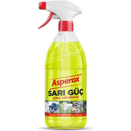 Asperox Sarı Güç Ultra Yağ Çözücü 1 Lt Sprey