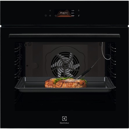 Electrolux KOD8C39Z 500 Serisi Steambake Buhar Destekli Katalitik / Aquaclean Temizleme Sistemli Wi-Fi 72 Lt Siyah Ankastre Fırın