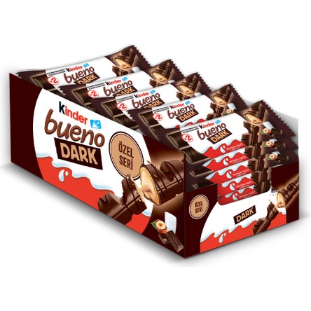 Kinder Bueno Dark Çikolata 43,5 Gr - 30 Adet