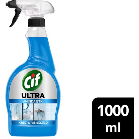 Cif Ultra Sprey Kireç ve Pas Sökücü 1000 ml