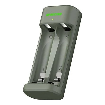 GP Batteries E221 2 Kanallı USB Şarj Pil Cihazı 1 Adet 1,2 V Ni-Mh AAA Uzun Ömürlü