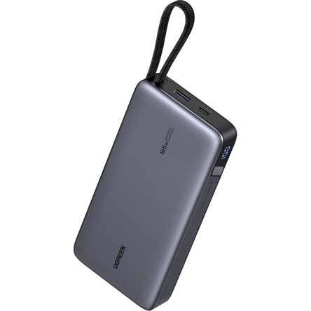 UGREEN Ugreen Nexode 25.000 Mah 165W Akıllı Ekranlı, Dahili Usb-C Kablolu, Hızlı Şarj Powerbank, 55995B