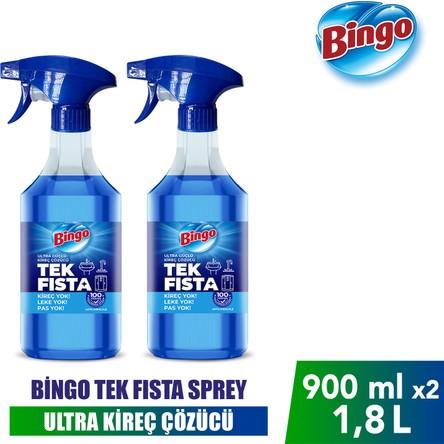 Bingo Tek Fısta Ultra Güçlü Kireç Sökücü Sprey 900 ml X 2
