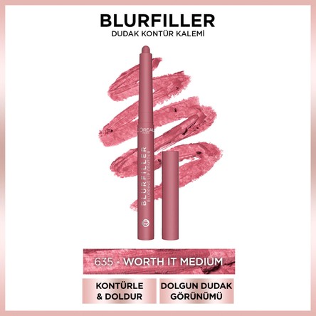 L'Oréal Paris L'oréal Paris Blurfiller Dudak Kontür Kalemi - 635 Worth It Medium