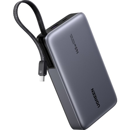 UGREEN Ugreen Nexode 20.000 Mah 145 W Dahili Usb-C Kablolu Hızlı Şarj Powerbank, 55992B