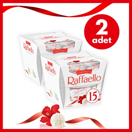 Raffaello Bademli Çikolata 15'li - 2 Adet Hafif ve Rafine Lezzet Sunar