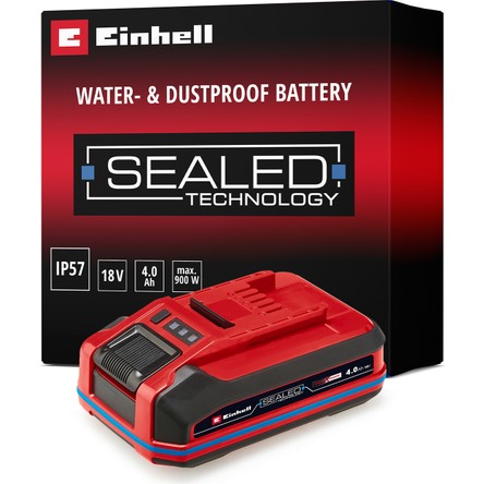 Einhell Orijinal Einhell 18 V 4.0 Ah SEALED Power X-Change PLUS (18 V Akü, Su ve Toz Koruması, IP57 Koruma Sınıfı,Tüm PXC cihazları için evrensel kullanım, Şarj cihazı dahil değil) - 4511627