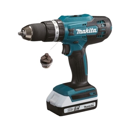 Makita DF488D002 18V Akülü Darbesiz Matkap Vidalama 1,5 A Ergonomik Tasarım ve Yüksek Tork ile Kullanım Kolaylığı DF488D002