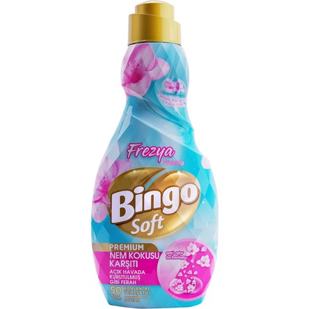 Bingo Soft Frezya 1200 ml Konsantre Çamaşır Yumuşatıcısı Nem Kokusu Karşıtı