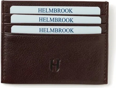 Helmbrook London Barry Erkek Kahve Deri Özel Tasarım Çok Bölmeli Rfid Korumalı Kartlık