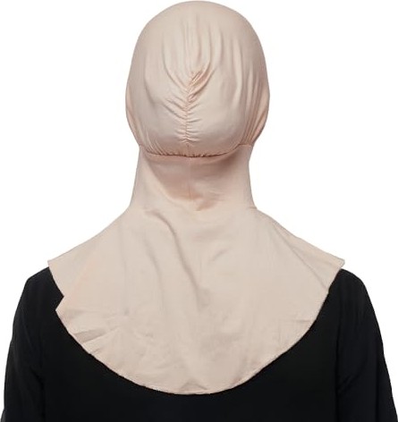 1001 Tesettür Pratik Boyunluklu Hijab Sporcu Bone, T400 görsel 5