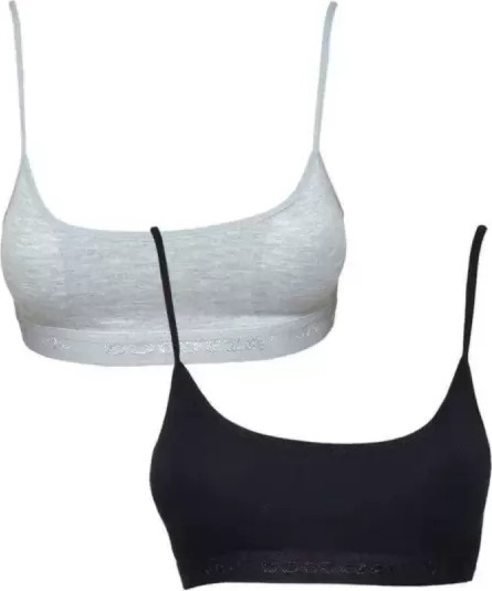 MiraLive Pedli Ip Askılı Gri ve Siyah Büstiyer 2 Adet