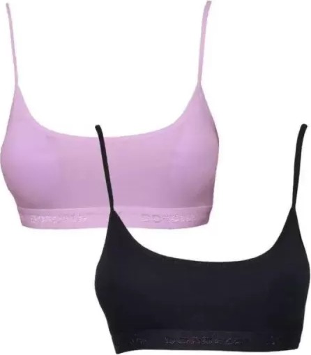 sbodurhome Pedli Ip Askılı Pembe ve Siyah Büstiyer 2 Adet