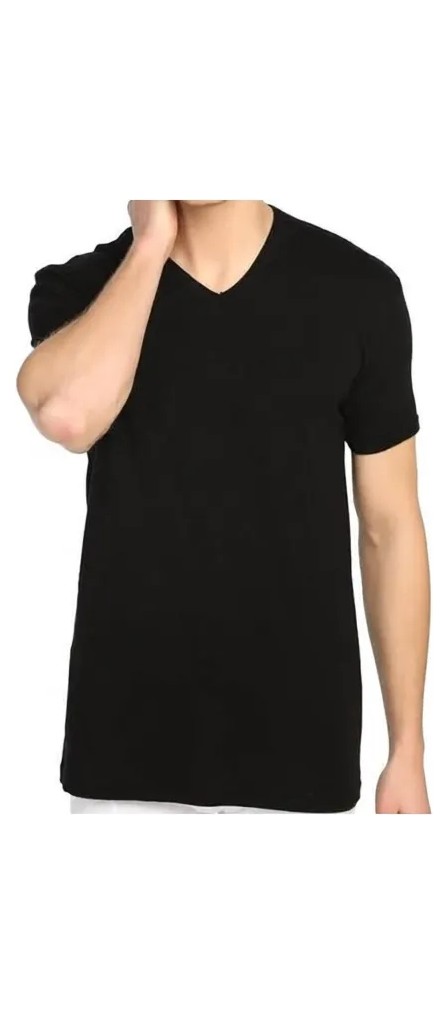 Tutku Poky Erkek V Yaka Yarım Kollu Fanila Atlet 6'lı Set Beyaz Rahat Kesim görsel 4