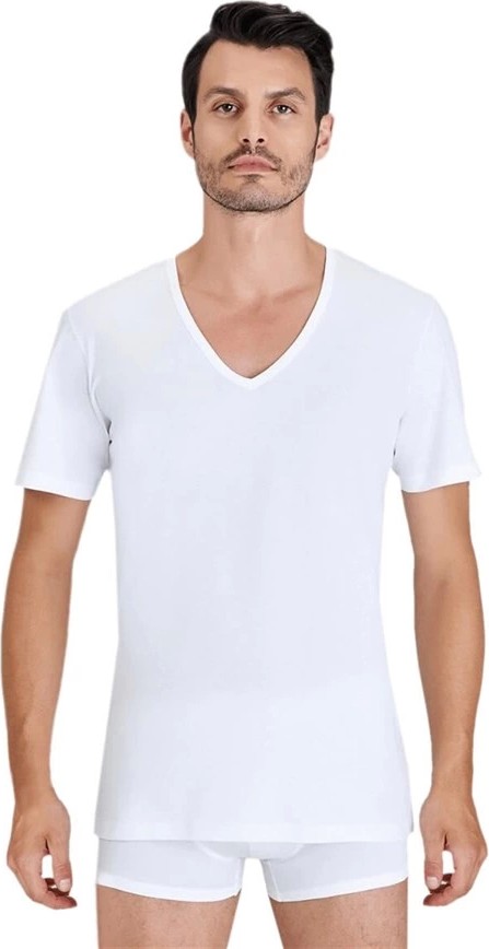 Kom Enrico (2 Li) V Yaka T-Shirt