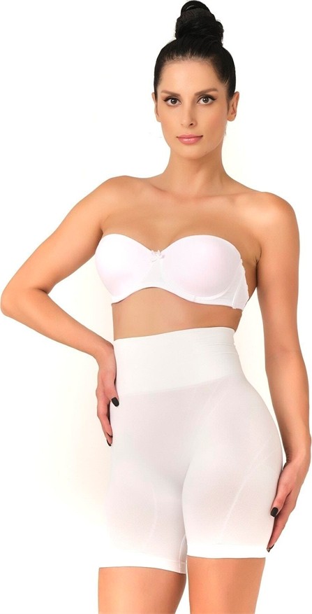 Fantastik Store Beyaz Düşük Bel Double Pantalon Korse görsel 2