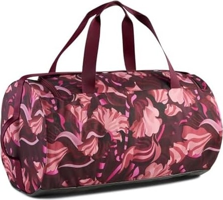 Happy Trend Puma Kadın At Floral Rıbbon Barrel Bag Spor Çantası Ruby Shimmer-Poised Pink-Aop Tek Beden görsel 4