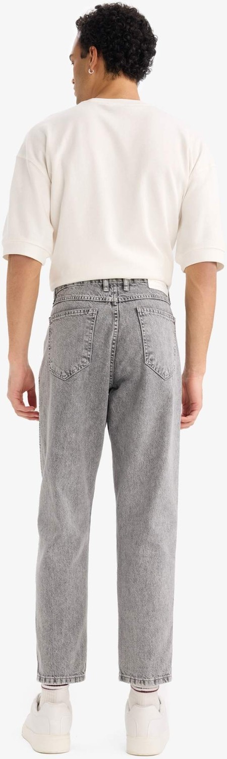 DeFacto Slim Fit Normal Bel Dar Paça Jean Pantolon F4057AX25WN görsel 5