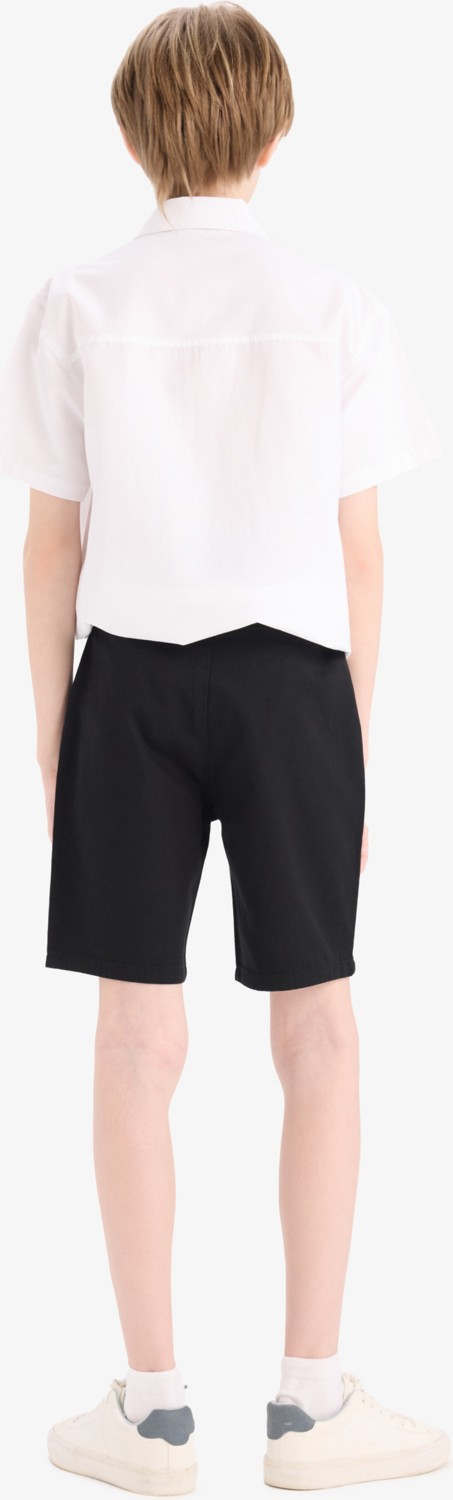 DeFacto %100 Pamuk Cepli Basic Gabardin Şort Erkek Çocuk C2955A825SM görsel 6