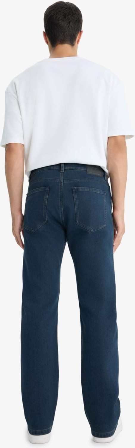 DeFacto Sıcak Tutan Diago Comfort Fit Yüksek Bel Geniş Paça Düz Paça Termal Polarlı Jean Pantolon V0796AZ25WN görsel 7