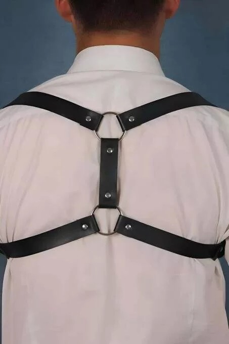 bebekokusu Erkak Deri Göğüs Harness - BRFM128