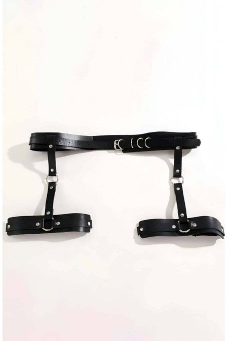 mery Seksi Deri Jartiyer Harness - BRF804 Mery Woman görsel 8