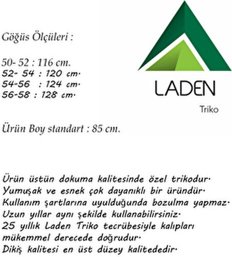 Laden Triko Büyük Beden Kadın Uzun Yumuşak Esnek Siyah Hırka V Yaka Düz Desenli görsel 3