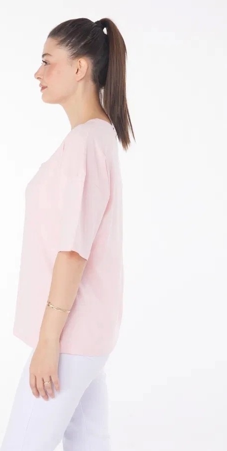 Combin T-Shirt Pembe görsel 4