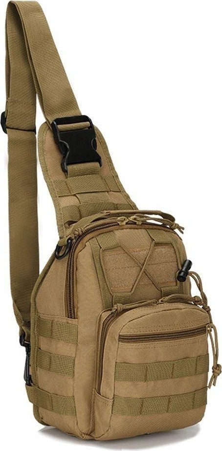 Single Sword Su Geçirmez Outdoor Taktik Tek Omuz Çapraz Çanta - Puma - multicolor Renk - Standart Beden - Renk: Bej görsel 3